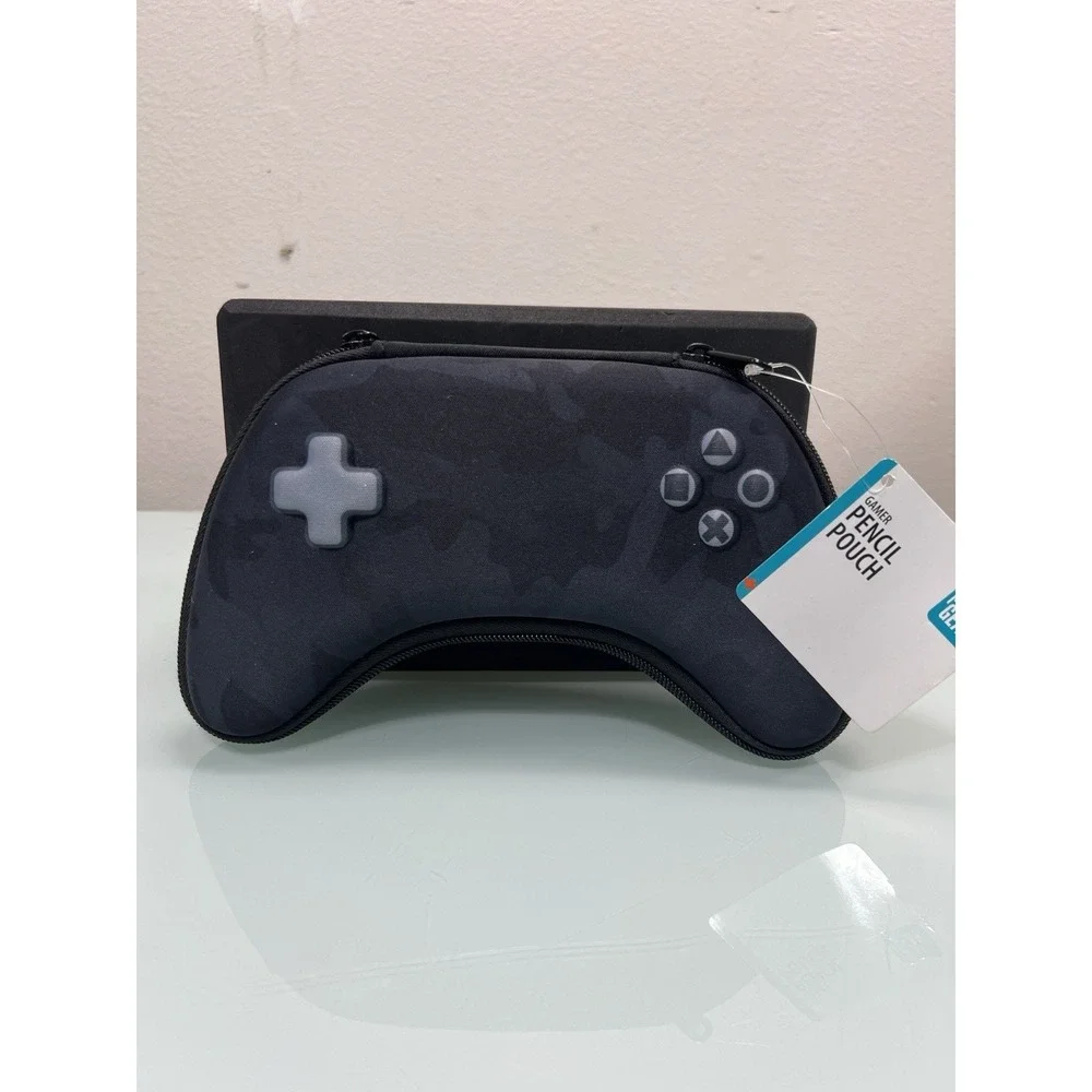 Gaming Controller Pencil Pouch School Supply Case Black NWT